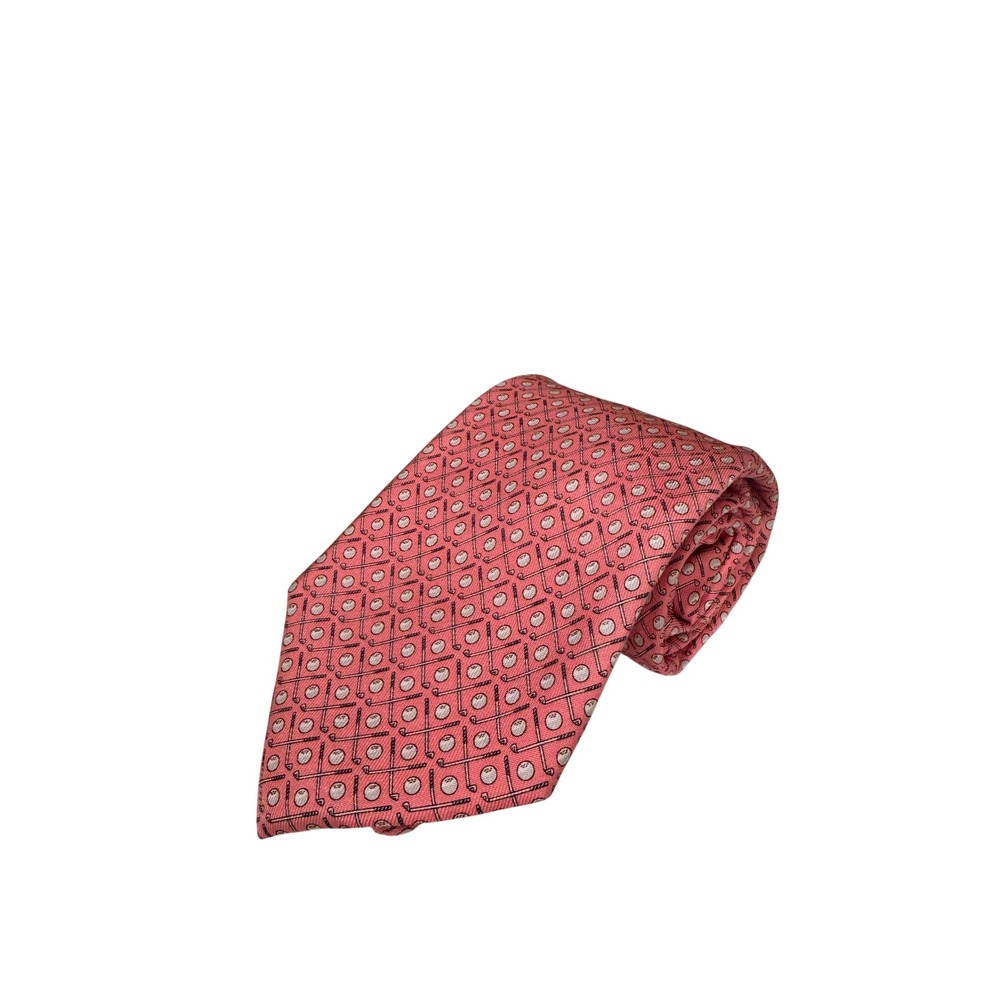 Vineyard Vines Golf Clubs‎ Balls Silk Necktie Mens Made in USA Preppy Tie